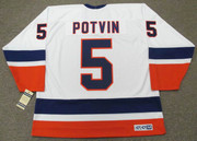 DENIS POTVIN New York Islanders 1982 CCM Vintage Home NHL Hockey Jersey - back