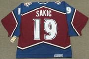 1996 Away CCM Throwback JOE SAKIC  Vintage Avalanche Jersey - BACK