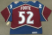 1996 Colorado Avalanche CCM Throwback ADAM FOOTE Vintage NHL jersey - BACK