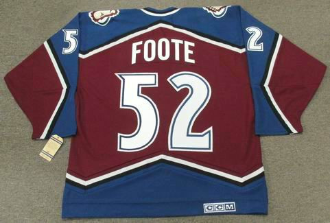 Adam Foote Jersey - Colorado Avalanche 2001 Vintage Home NHL Hockey Jersey