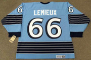 MARIO LEMIEUX Pittsburgh Penguins 1967 Home CCM Vintage NHL Throwback Jersey - BACK