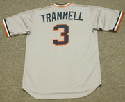 ALAN TRAMMELL Detroit Tigers 1984 Majestic Cooperstown Throwback Baseball Jersey