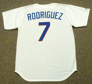 IVAN RODRIGUEZ Texas Rangers 1993 Majestic Cooperstown Throwback Baseball Jersey