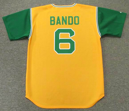 MAJESTIC  SAL BANDO Oakland Athletics 1969 Cooperstown Baseball Jersey