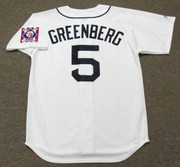 HANK GREENBERG Detroit Tigers 1939 Majestic Throwback Home Baseball Jersey - BACK