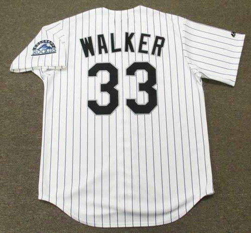 LARRY WALKER  Colorado Rockies 2001 Home Majestic Throwback Baseball Jersey