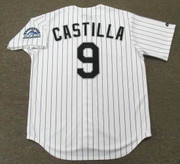 VINNY CASTILLA Colorado Rockies 2004 Majestic Throwback Home Baseball Jersey