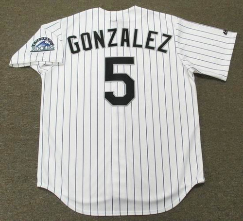 Carlos Gonzalez Jersey - 2016 Colorado Rockies Home Throwback MLB Baseball  Jersey