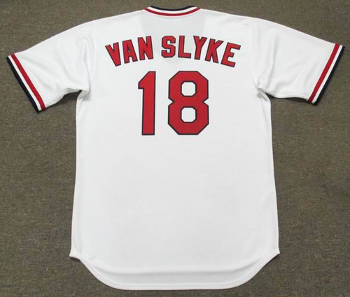 Andy Van Slyke Signed St Louis White Baseball Jersey (JSA)