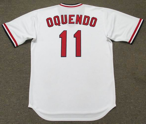 JOSE OQUENDO St. Louis Cardinals 1992 Majestic Cooperstown Throwback Away  Jersey - Custom Throwback Jerseys