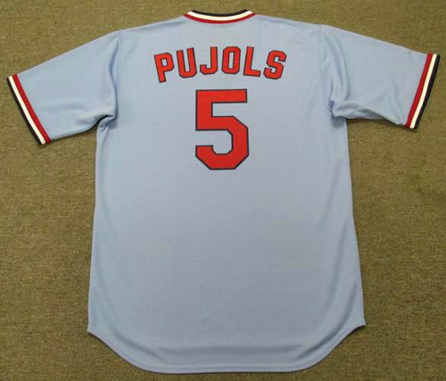 St. Louis Cardinals Jersey Blue Majestic Throwback Cooperstown 