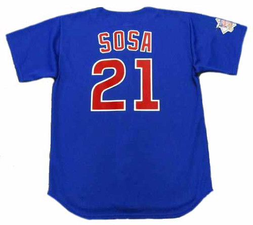 Vtg -- True Fan Blue 2001 Official MLB Sammy Sosa #21 Cubs Jersey -- L