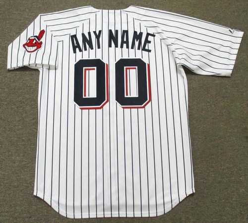 MAJESTIC  CLEVELAND INDIANS 1969 Throwback Customized Baseball Jersey