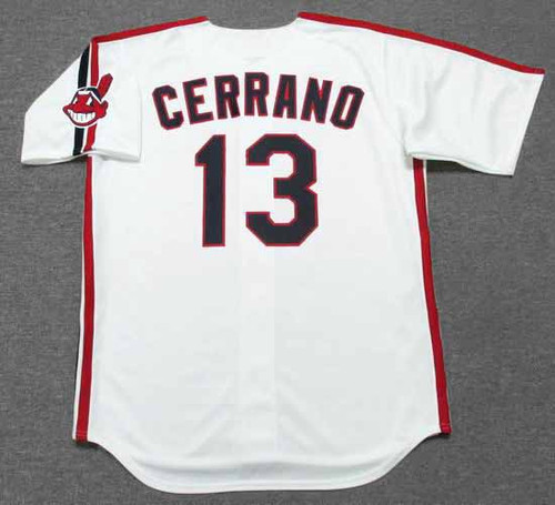 PEDRO CERRANO Cleveland Indians 1980's Majestic Baseball Throwback Jersey  for Sale in Islip Terrace, NY - OfferUp