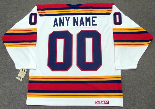 CCM Kansas City Scouts NHL Hockey Jersey Vintage Blue Away Adult Men's XL