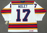 SIMON NOLET Kansas City Scouts 1975 Home CCM Throwback NHL Jersey - BACK