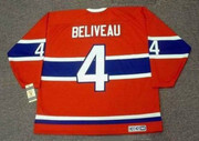 JEAN BELIVEAU Montreal Canadiens 1968 Home CCM NHL Vintage Throwback Jersey - BACK