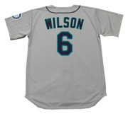 DAN WILSON Seattle Mariners 1997 Majestic Throwback Away Baseball Jersey