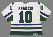 RON FRANCIS 1984 Home CCM Hartford Whalers Jersey - BACK