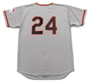 WILLIE MAYS San Francisco Giants 1969 Away Majestic Baseball Throwback Jersey - BACK