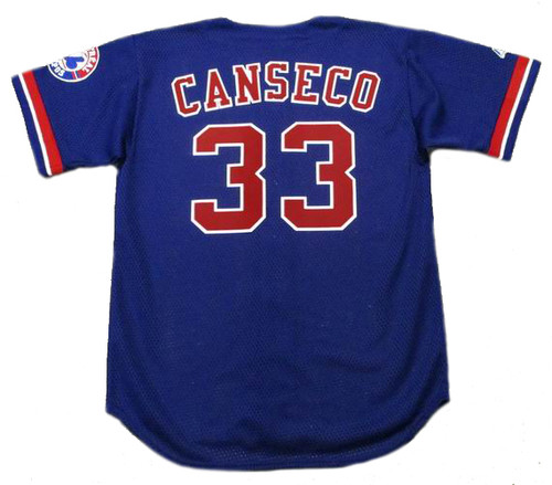 Jose Canseco Signed Oakland A's Green Throwback Majestic Replica Baseball  Jersey w/86 AL ROY