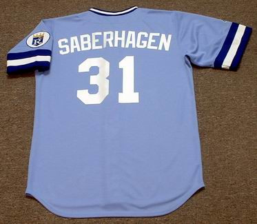 Bret Saberhagen Jersey - Kansas City Royals 1985 Away Throwback