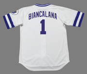 BUDDY BIANCALANA Kansas City Royals 1985 Home Majestic Throwback Baseball Jersey - BACK