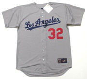 SANDY KOUFAX Los Angeles Dodgers 1965 Away Majestic Baseball Throwback Jersey - FRONT