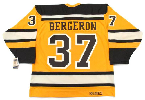 Boston Bruins #37 Patrice Bergeron Yellow Winter Classic CCM Throwback