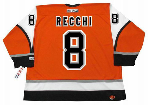 Mark Recchi Philadelphia Flyers Old Time Hockey Name & Number T-Shirt - Gray