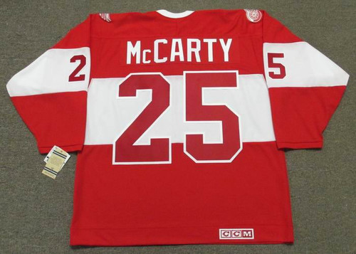 Vintage Logo 7 DARREN MCCARTY #25 Detroit Red Wings Hockey Jersey