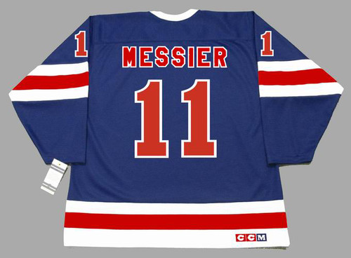 Men's New York Rangers Mark Messier CCM Royal Heroes of Hockey Authentic  Throwback Jersey