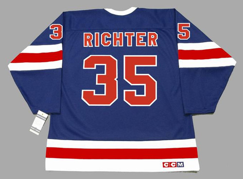 New York Rangers No35 Mike Richter White CCM Throwback Stitched NHL Jersey
