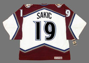 JOE SAKIC Colorado Avalanche 2001 CCM Vintage Throwback NHL Hockey Jersey - BACK