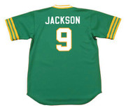 REGGIE JACKSON Oakland Athletics 1973 Away Majestic Baseball Throwback Jersey