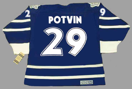 No29 Felix Potvin Black 1917-2017 100th Anniversary Stitched Jersey