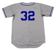 SANDY KOUFAX Brooklyn Dodgers 1955 Majestic Throwback Away Baseball Jersey - BACK