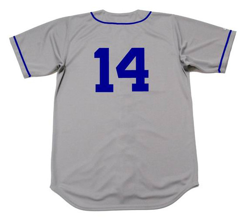 Vtg! MLB BROOKLYN DODGERS #14 Gil Hodges White/Blue Jersey Majestic Mens  L-USA