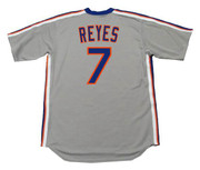 JOSE REYES New York Mets 1987 Majestic Cooperstown Away Baseball Jersey