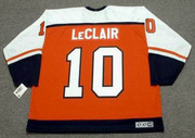 JOHN LeCLAIR Philadelphia Flyers 1997 CCM Throwback Away NHL Hockey Jersey - Back