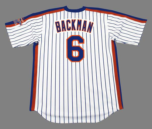 Wally Backman Signed New York Mets Jersey (Steiner) 1986 World