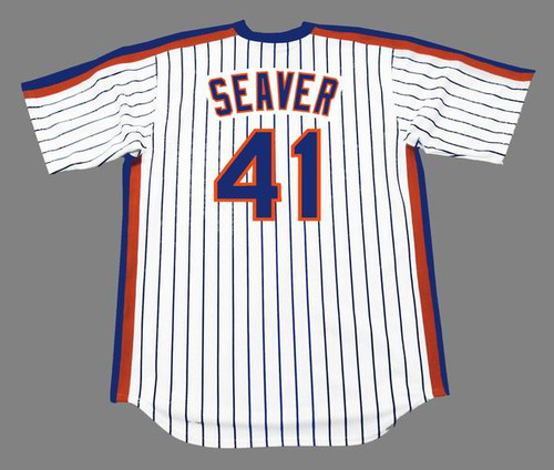 TOM SEAVER  New York Mets 1969 Home Majestic MLB Throwback Jersey