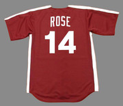 PETE ROSE Philadelphia Phillies 1979 Majestic Throwback Baseball Jersey - BACK