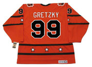 WAYNE GRETZKY 1980 CCM Vintage Throwback NHL "All Star" Hockey Jersey - BACK