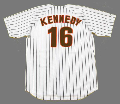 MAJESTIC  TERRY KENNEDY San Diego Padres 1984 Cooperstown Baseball Jersey