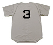 Babe Ruth 1934 New York Yankees Cooperstown Away Vintage Throwback Baseball Jersey - BACK