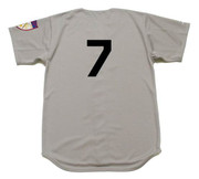 MICKEY MANTLE New York Yankees 1951 Majestic Throwback Away Jersey - BACK