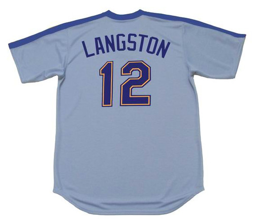 MAJESTIC  MARK LANGSTON Seattle Mariners 1984 Cooperstown