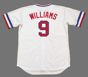 TED WILLIAMS Texas Rangers 1972 Home Majestic Throwback Baseball Jersey - BACK