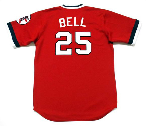 Buddy Bell Jersey - Cleveland Indians 1975 Cooperstown Majestic MLB  Baseball Jersey